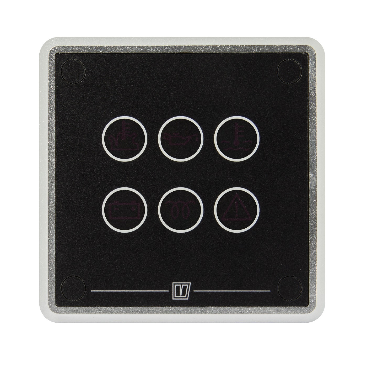 VETUS Alu controle paneel 12v, zwart