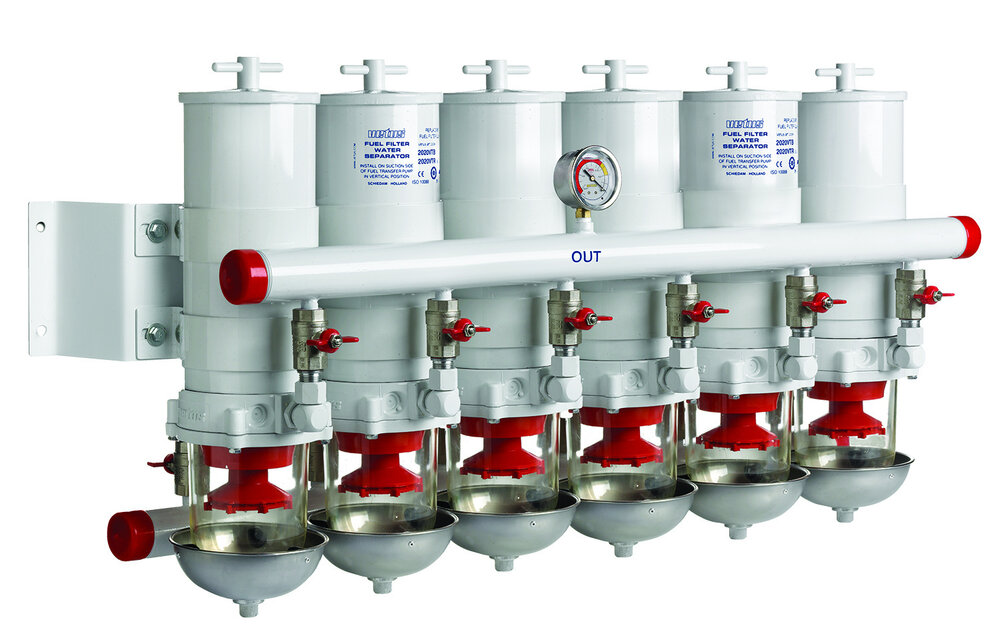 VETUS Water sep/dies filter max 3600l/h CE 6 in line