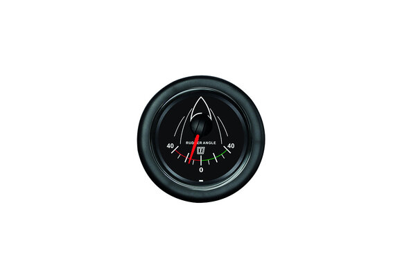 VETUS Roerstandaanwijzer Zwart 12/24 V, 52mm