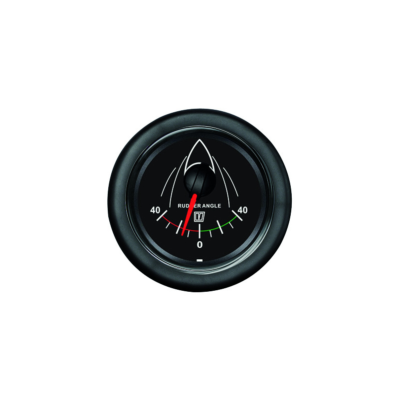 VETUS Roerstandaanwijzer Zwart 12/24 V, 52mm