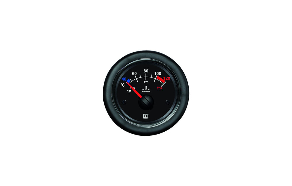VETUS Koelvloeistoftemperatuurmeter - Water temp. meter 12/24 V (40-120°C)