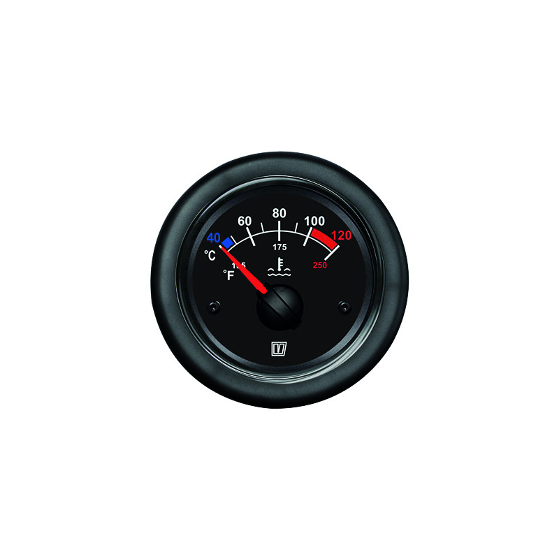 VETUS Koelvloeistoftemperatuurmeter - Water temp. meter 12/24 V (40-120°C)