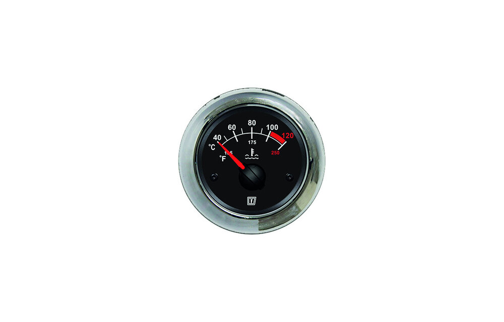 VETUS Koelvloeistoftemperatuurmeter - Water temp. meter 12/24 V (40-120°C)