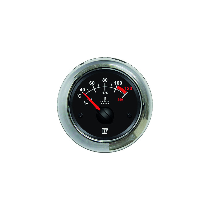 VETUS Koelvloeistoftemperatuurmeter - Water temp. meter 12/24 V (40-120°C)