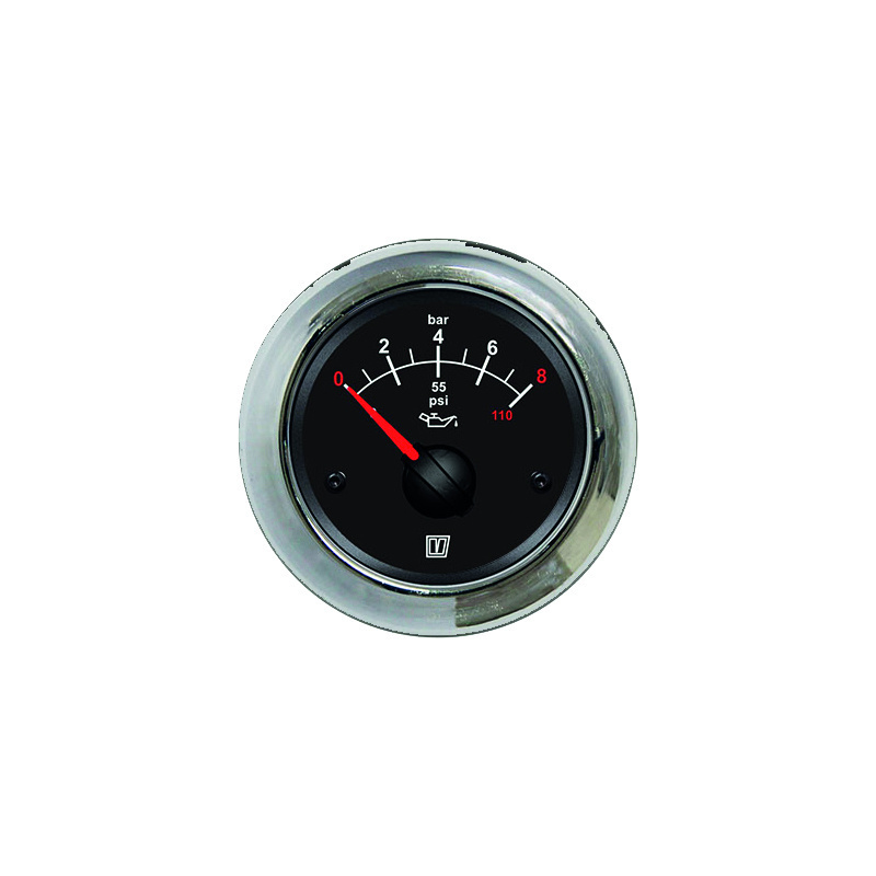 VETUS Oliedrukmeter - Oliedruk meter 12/24 V (0-8 kg/cm2)