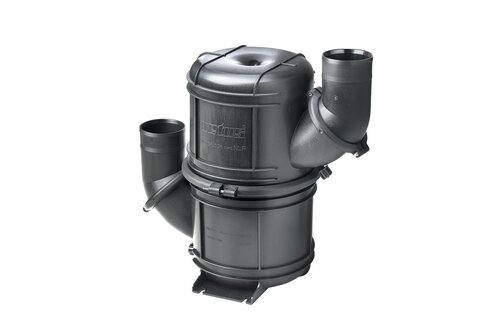 VETUS NAVIDURIN® HD waterlock / geluiddemper heavy duty type NLP, 50 mm, 10 liter, zwart