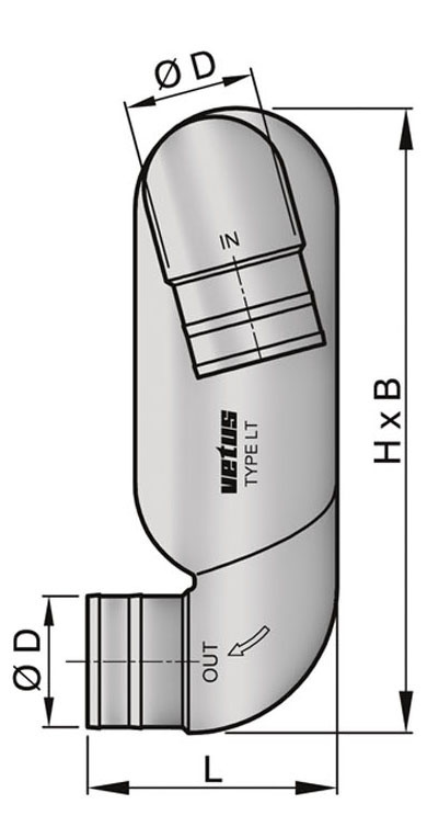 VETUS Zwanenhals type LT