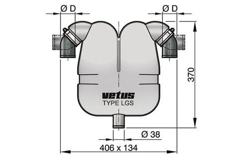 VETUS Gas/waterscheider