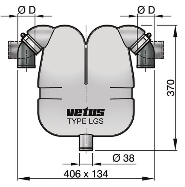 VETUS Gas/waterscheider
