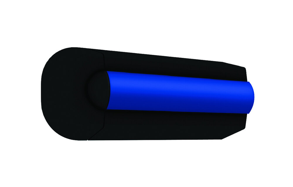 VETUS Set eindstukken, signaal zwart, voor stootlijst type POLY POLY35