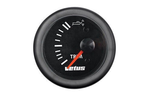 VETUS Trimmeter voor Z-drive, zwart, 12 Volt, gatmaat 52mm