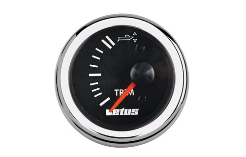 VETUS Trimmeter voor Z-drive, zwart, 12 Volt, gatmaat 52mm