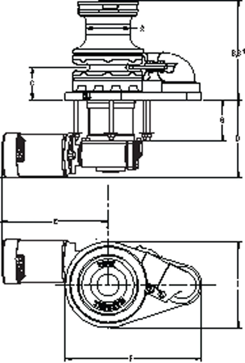 VETUS 1000 VWC 100TDC 12V Kaapstander CW 44:1 (retour deal)