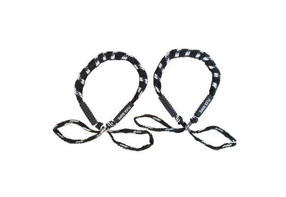 Flex rope Nautic Zwart met Wit