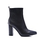 Stiefelette Schwarz Croc