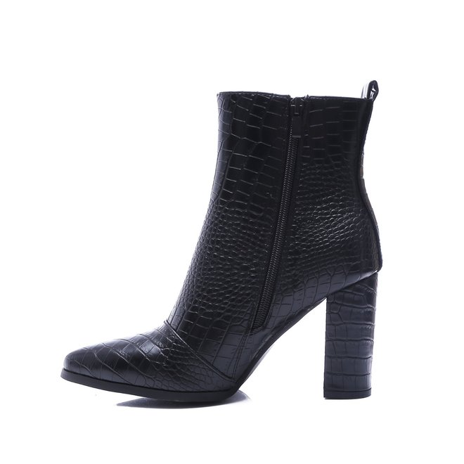 Stiefeletten Schwarzes Krokoleder