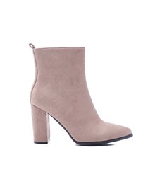 Enkellaarsjes Taupe Nude