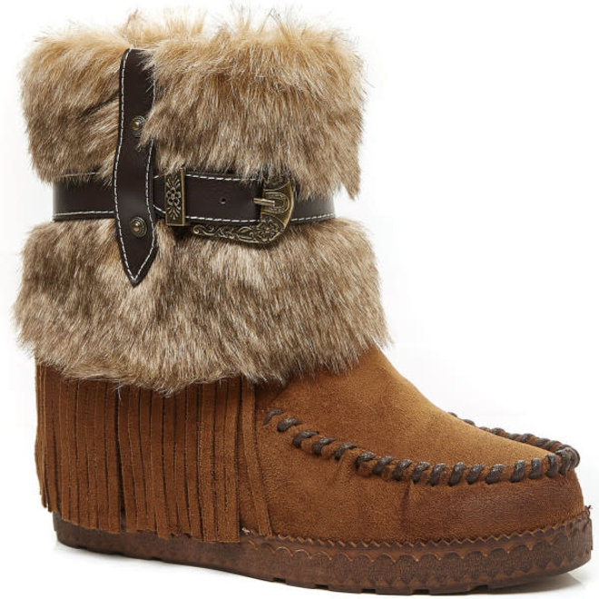 Bohemian boots Franjes en Bont Camel - Smile Favorites