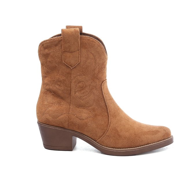 Cowboylaarzen Camel kort suedine - Smile Favorites