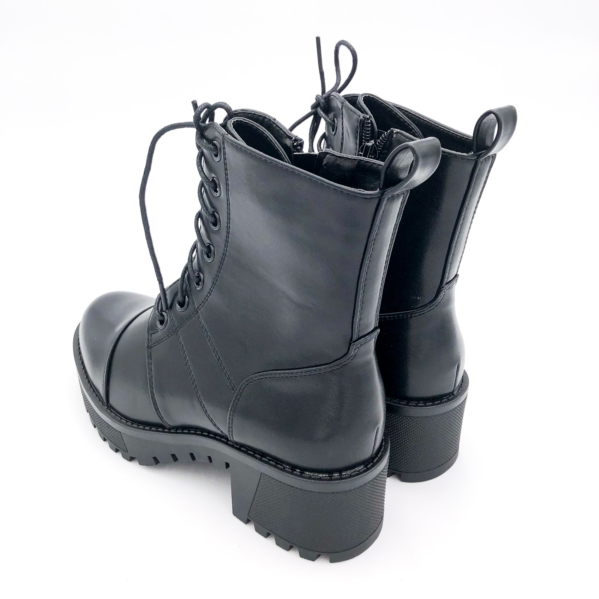 Veterboots plateau zool Zwart - Smile Favorites