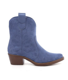 Cowboylaarzen Blauw Kort