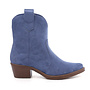 Cowboystiefel Blau Kurz