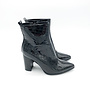 Stiefelette Schwarz Lack Croco