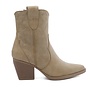 Cowboystiefel Kurz Star Taupe Khaki