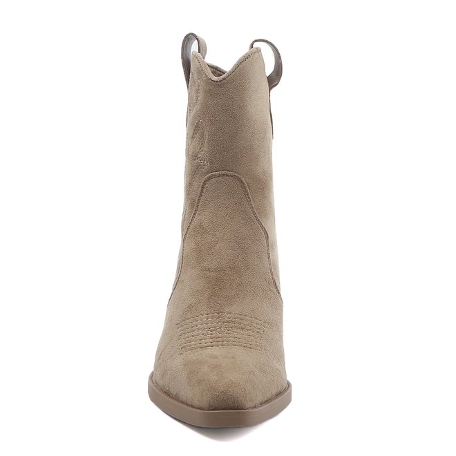 Kurze Cowboystiefel Taupe Khaki Suedine Star