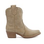 Cowboystiefel Taupe Khaki kurz