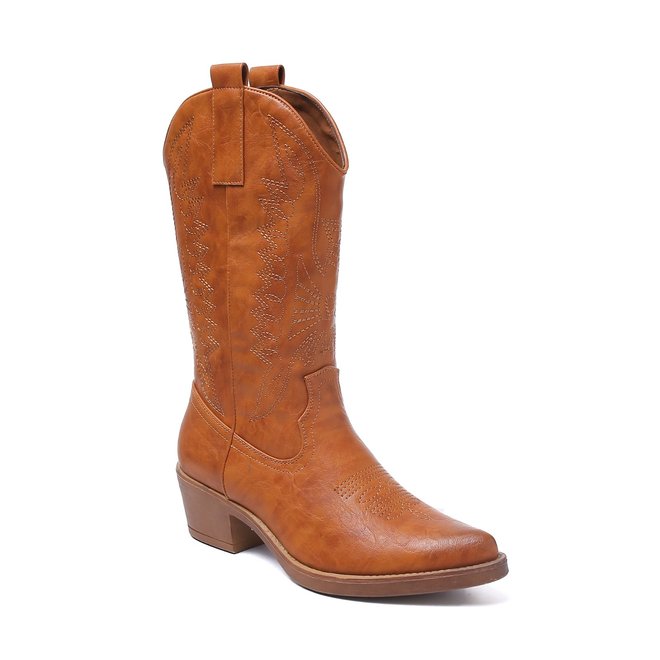 Cowboystiefel Kamel