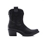 Cowboystiefel Schwarz kurz Kunstleder