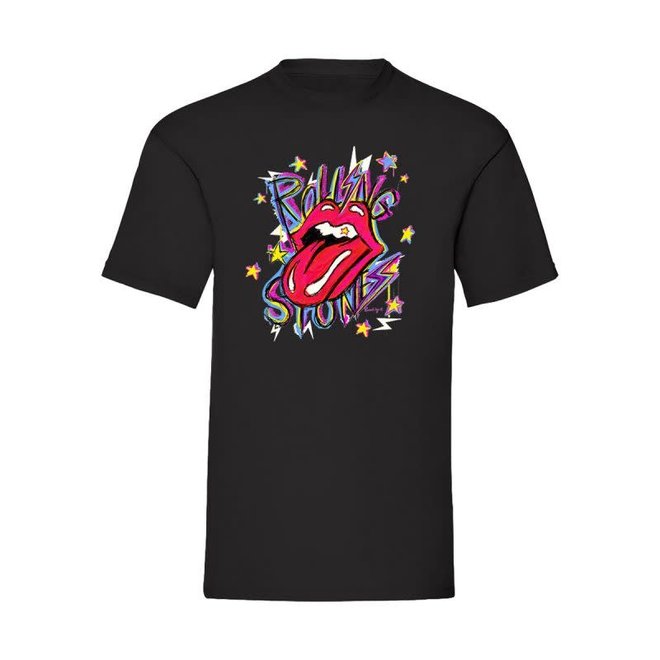T-Shirt Rolling Stones Zwart