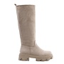 Chelsea-Stiefel High Beige Wildleder