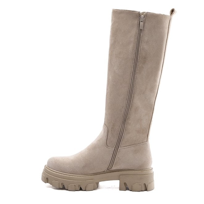 Chelsea boots Hoog Beige Suède