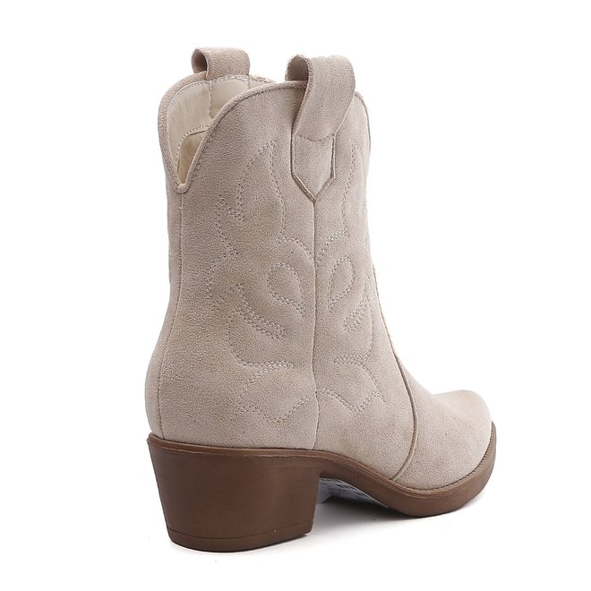 Cowboylaarzen Beige kort