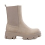 Chelsea-Stiefel Beige Plateau