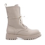 Veteranenstiefel Lederlook Beige