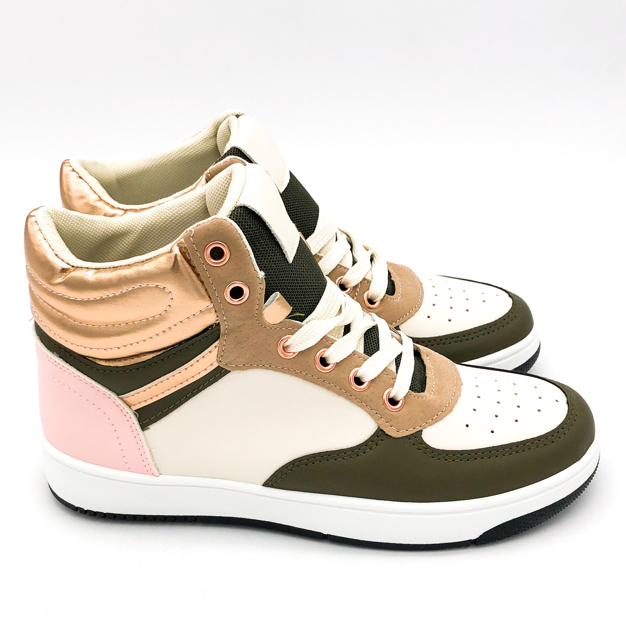 Sneakers Air Force look Hoog Groen - Smile Favorites