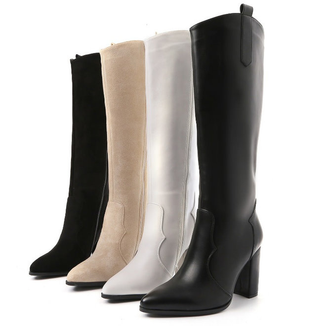 Stiefel Suedine Schwarz