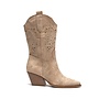 Cowboystiefel Taupe Khaki Wildleder Western
