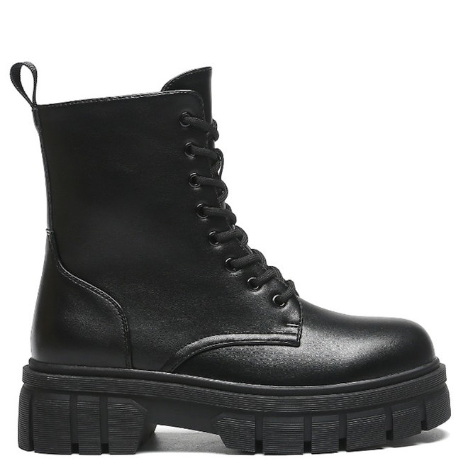 Veterboots Zwart Plateau Zool