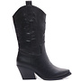 Cowboystiefel Schwarz genäht