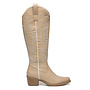 Cowboystiefel Khaki mit weißen Nähten High