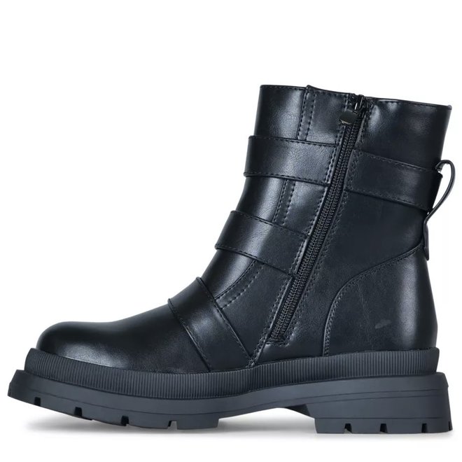 Biker boots Zwart Gouden Gespen