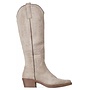 Cowboystiefel Taupe Khaki Veloursleder hoch