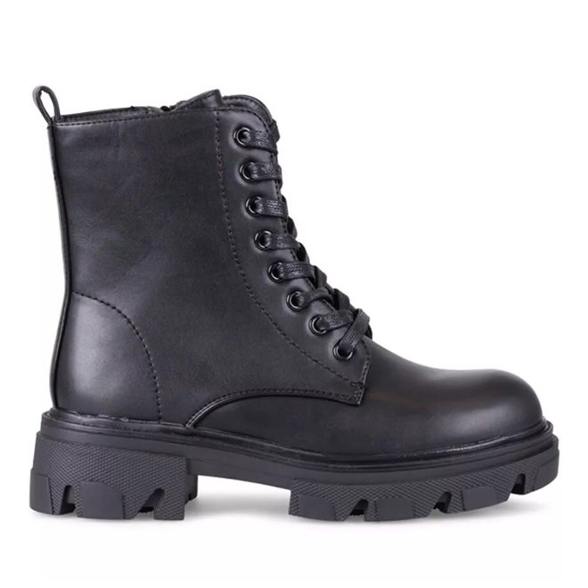 Veterboots Zwart