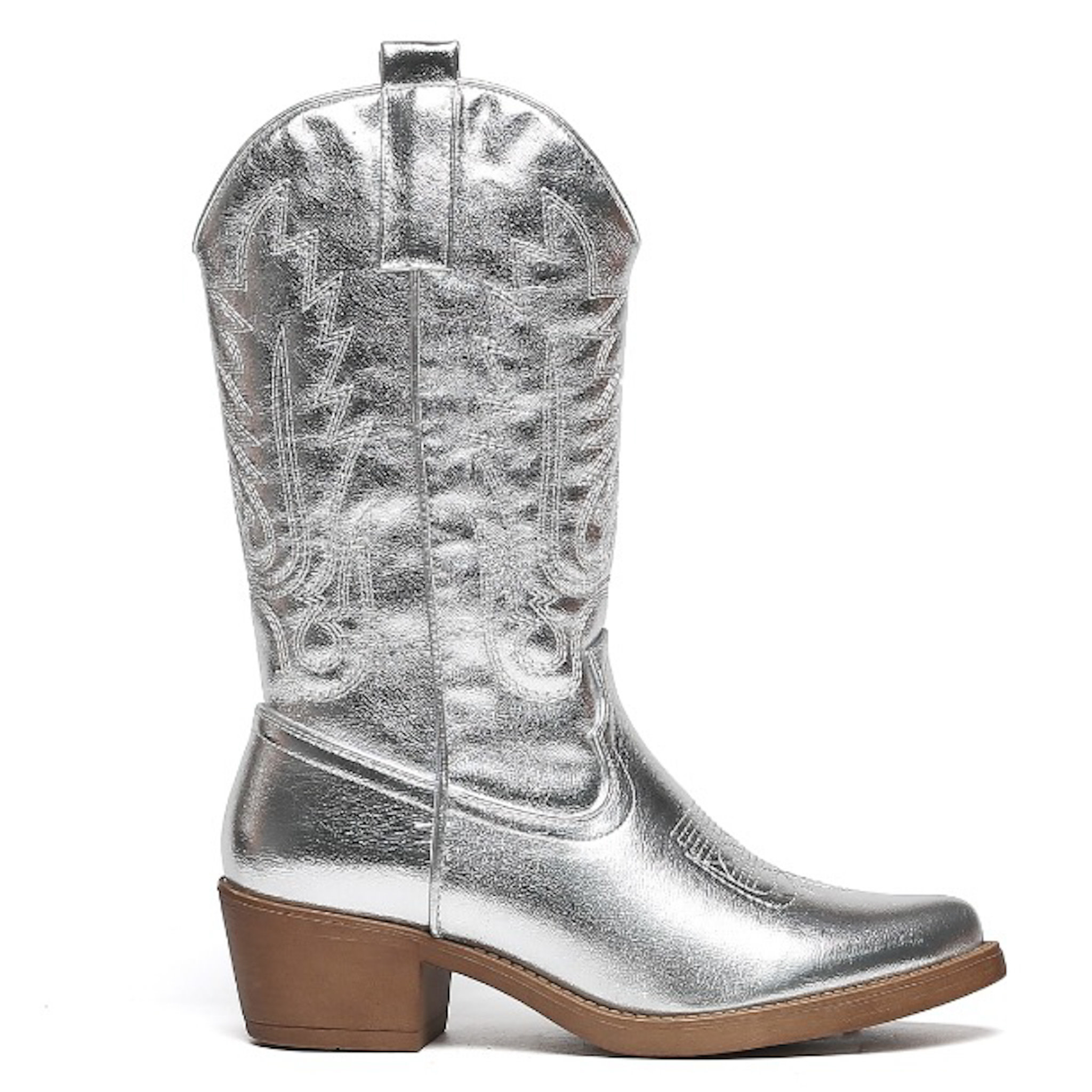 Cowboylaarzen Zilver Stiksels Smile Favorites