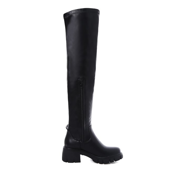 Overknee boots Zwart