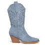 Cowboy Stiefel Blau Wildleder Western